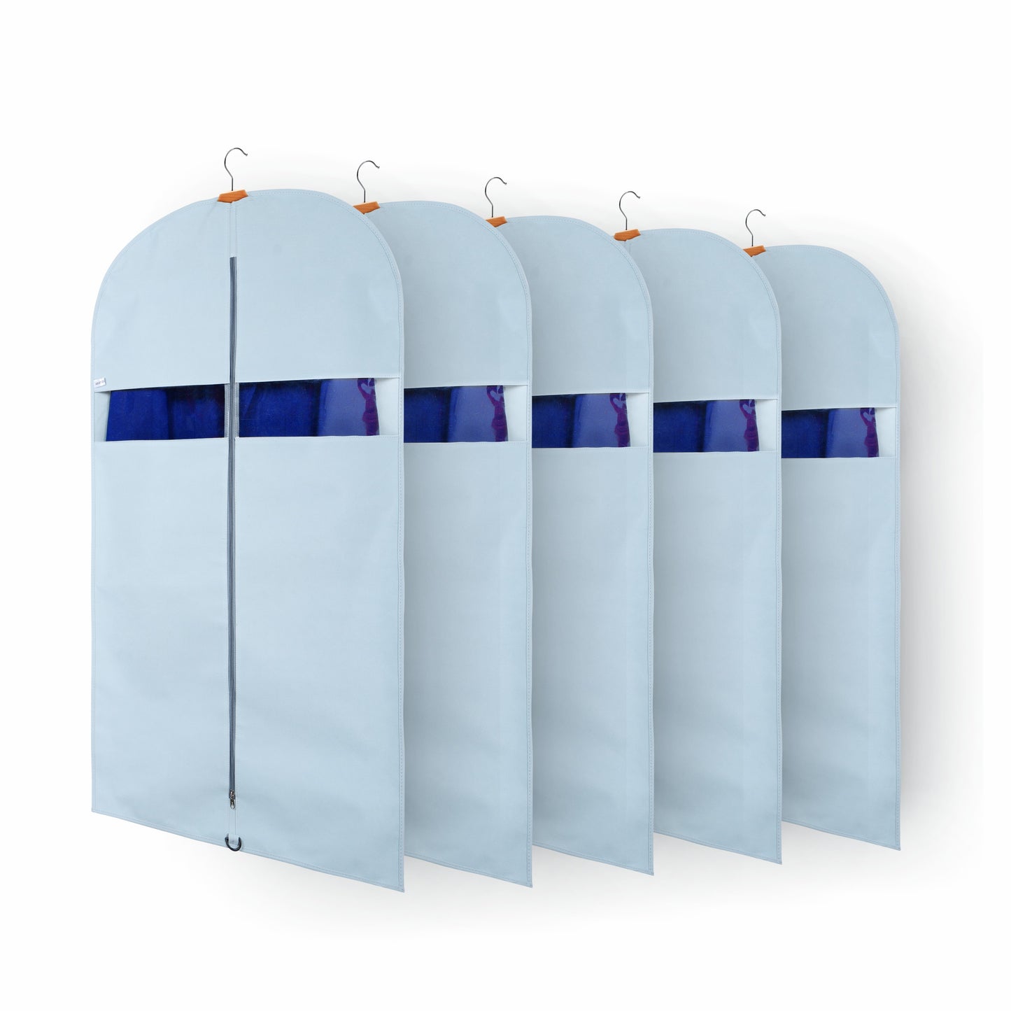 Pack of 5 Suit Cover Big Size with Zip of 40 x 24 inch