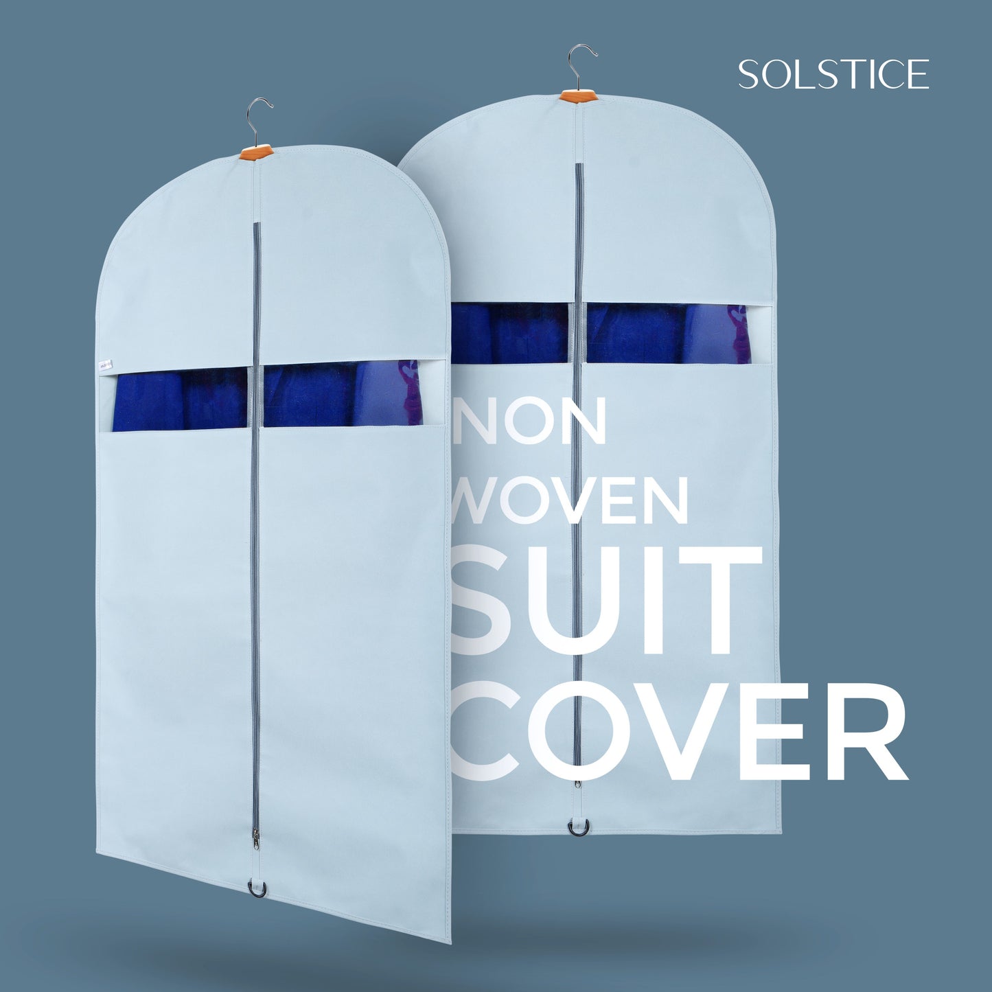 Pack of 5 Suit Cover Big Size with Zip of 40 x 24 inch