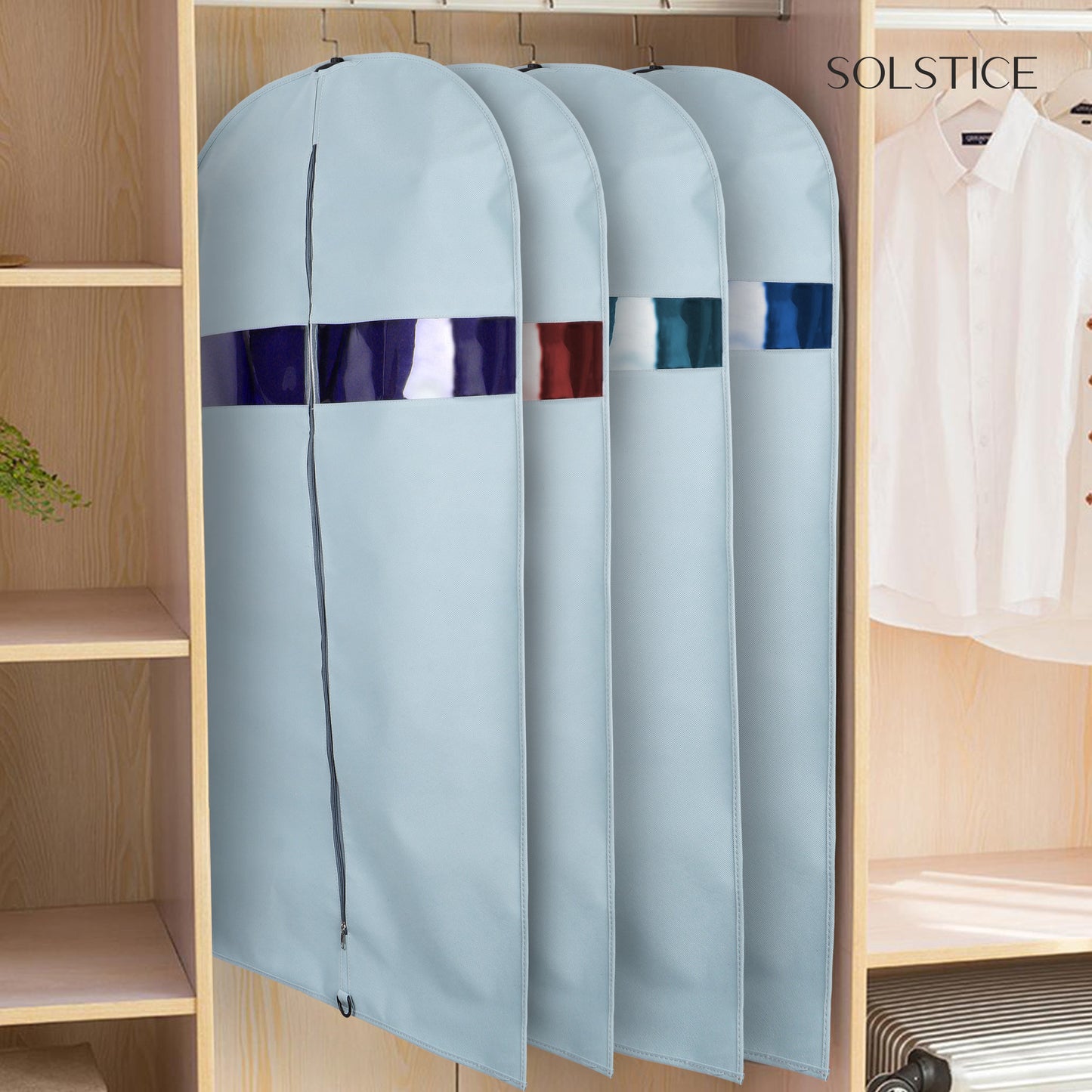 Pack of 5 Suit Cover Big Size with Zip of 40 x 24 inch