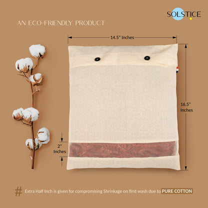 Set of 24 Cotton Saree Cover/Clothes Covers Set of 24 of 16 x 14 inches with Button Closure